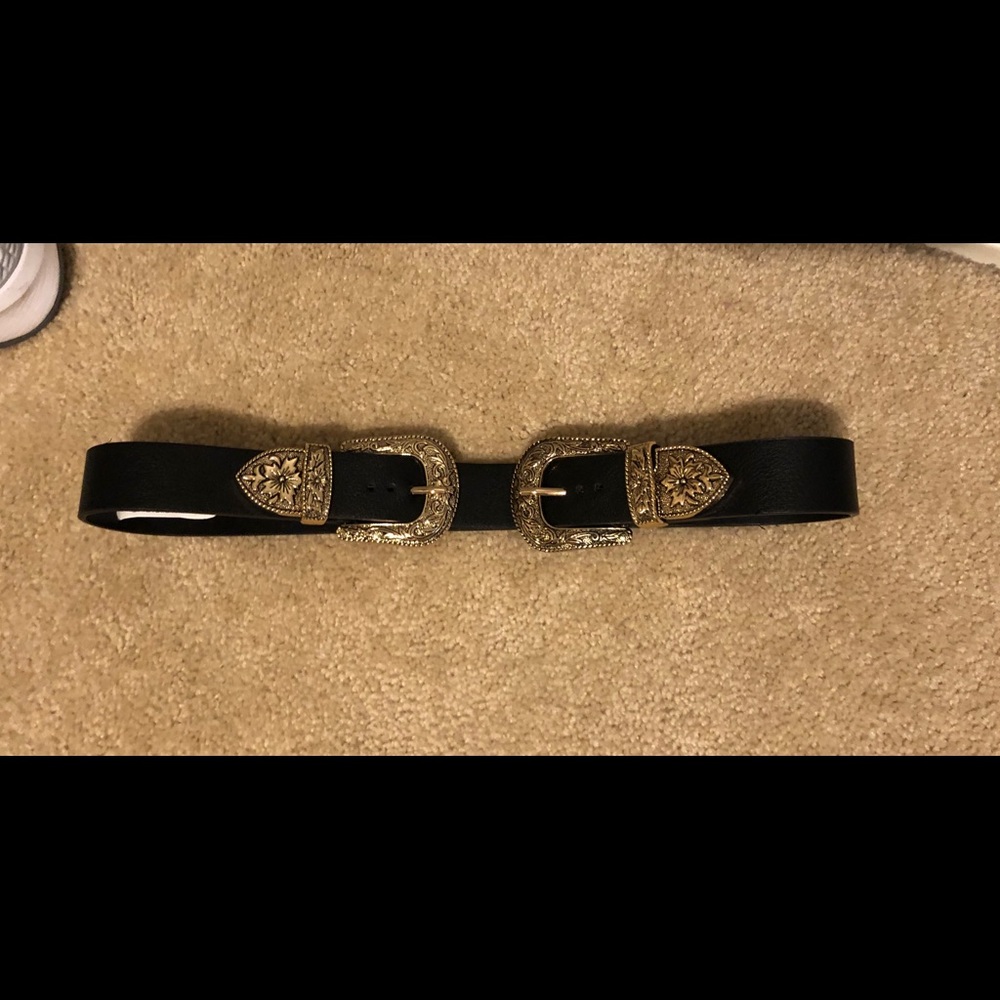Double Sided Gold Western Belt